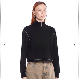 Theory Black Knit Top